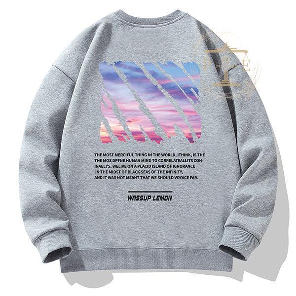 トレーナー メンズ プリントトレーナー 可愛い ふわふわ トレーナー 厚手 韓国風 男性 暖かい 秋冬 新作 お揃い クルーネック 