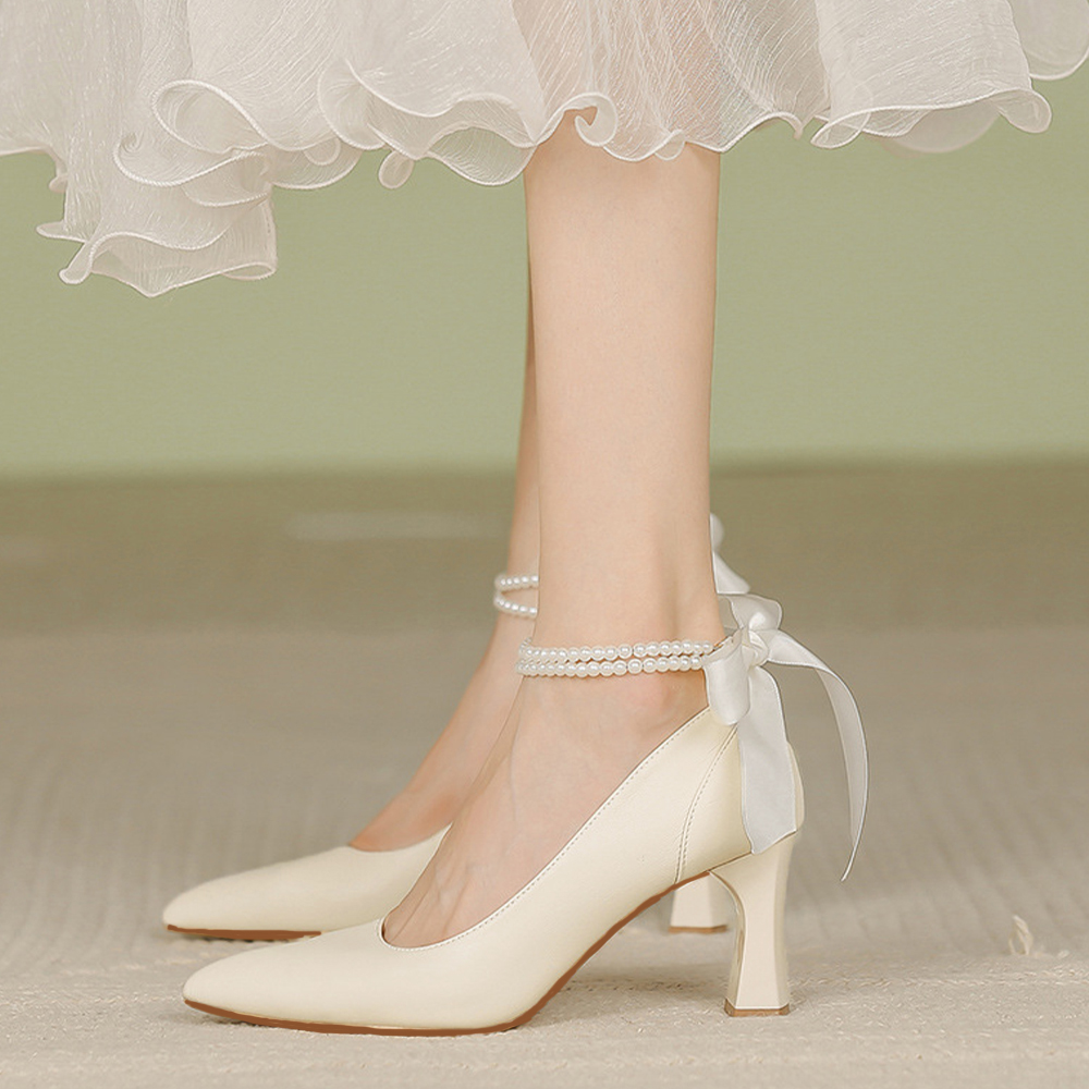 パンプス ハイヒール アンクルストラップ  