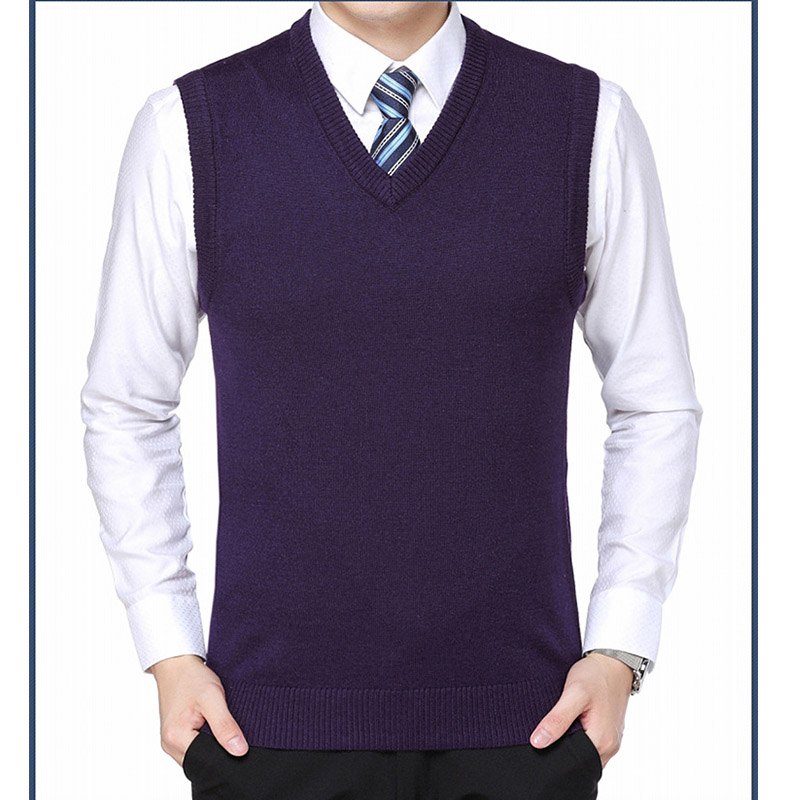 ニットベスト メンズ Vネック 袖なしセーター 無地 ゆったり ビジネスベスト トップス 洗える 紳士服 20代30代40代 カジュアル 男性 春秋冬 プルオーバー ベスト