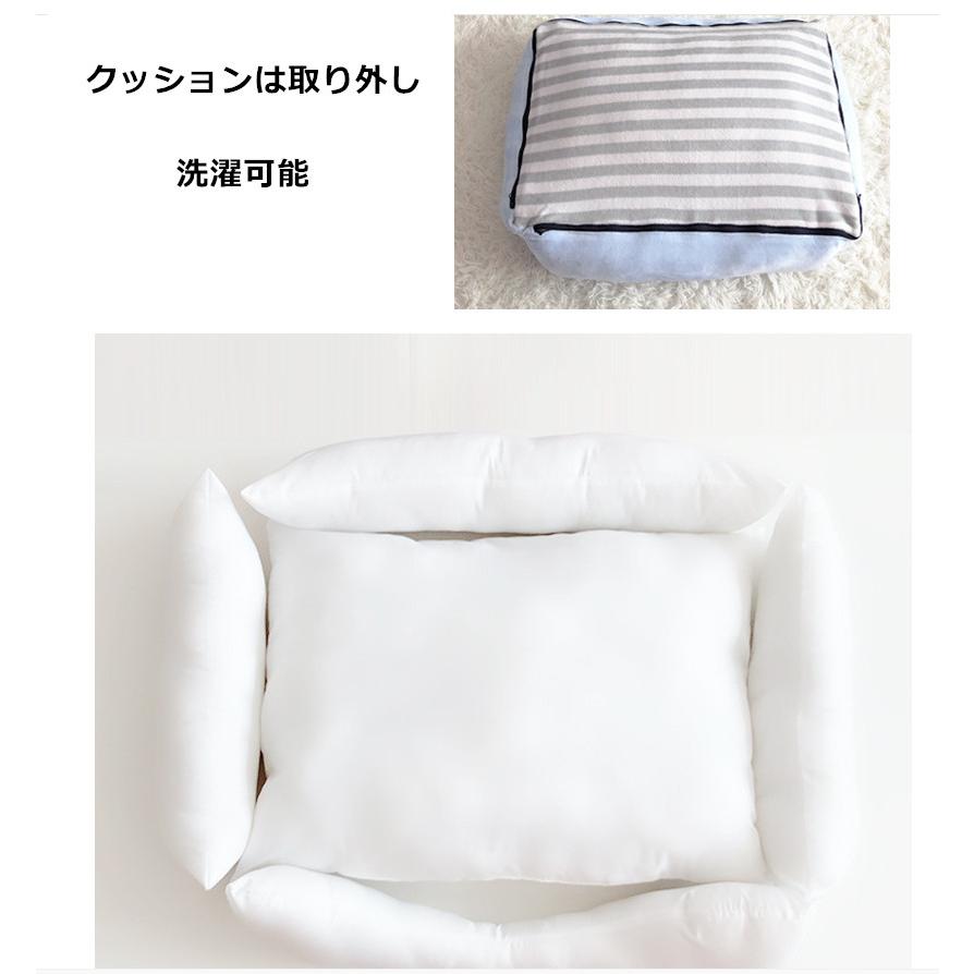 ペットベッド クッション 猫ベッド 枕付き 犬猫兼用 可愛い ぐっすり眠れる選べる３色 ふわふわ 柔らかい 小 中型犬 