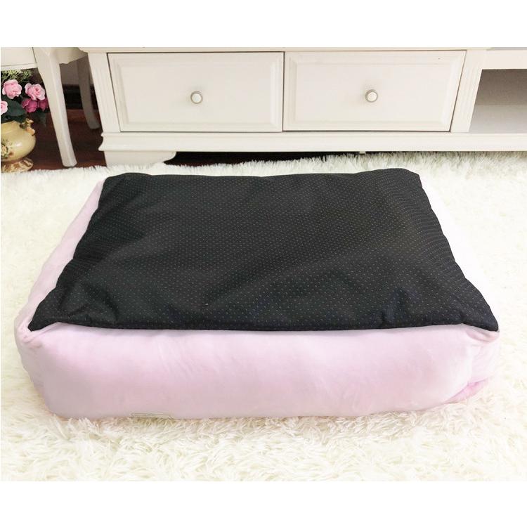 ペットベッド クッション 猫ベッド 枕付き 犬猫兼用 可愛い ぐっすり眠れる選べる３色 ふわふわ 柔らかい 小 中型犬 