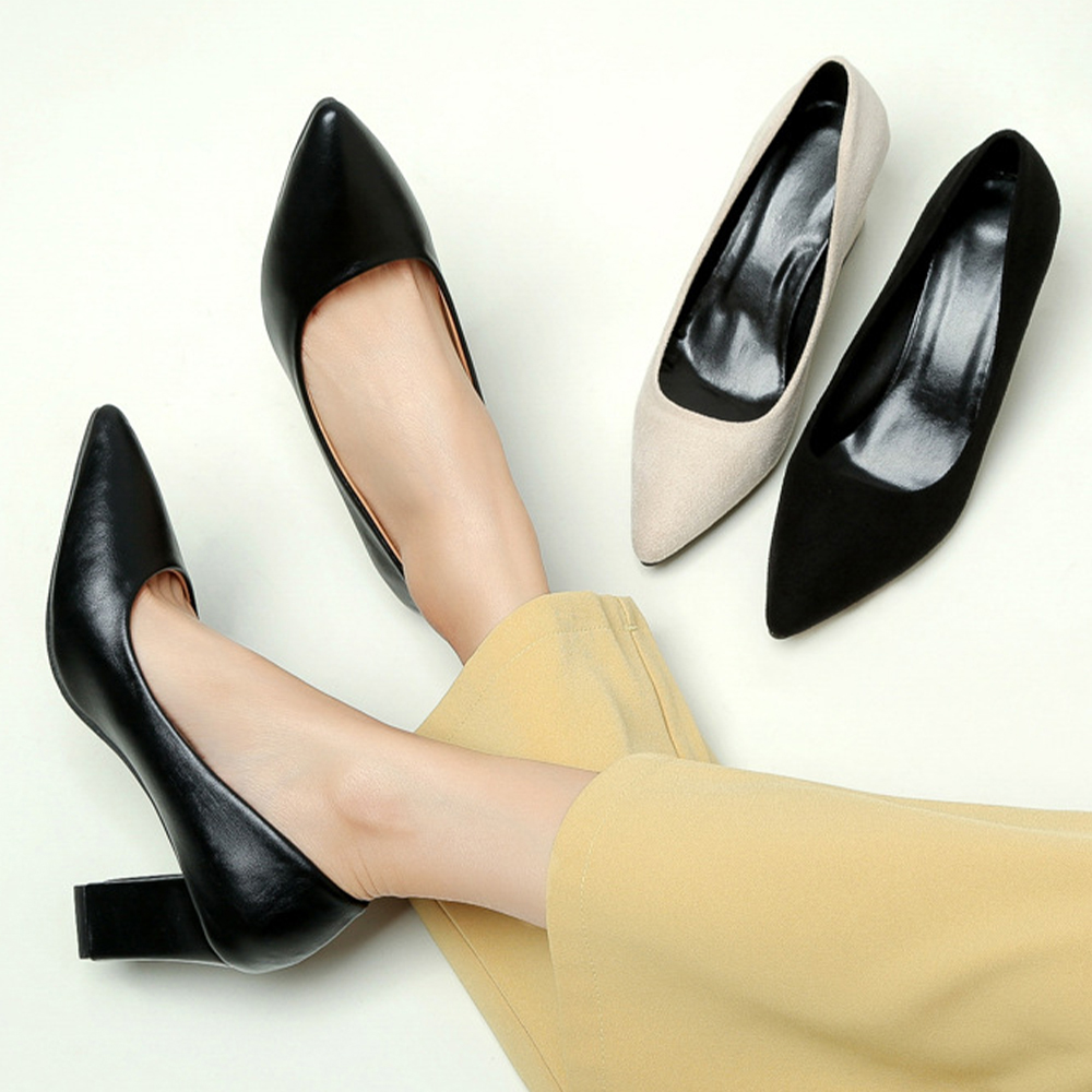 太ヒールパンプス レディース通勤 美脚  