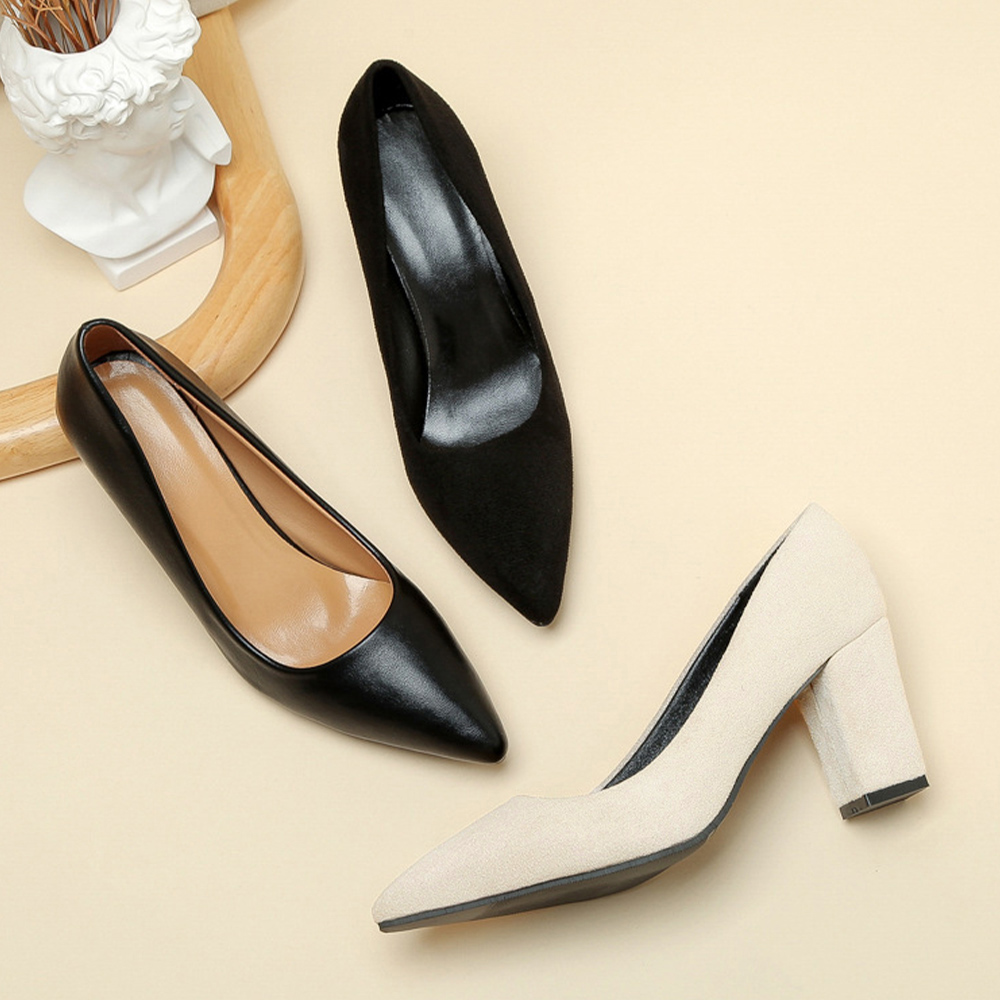 太ヒールパンプス レディース通勤 美脚  