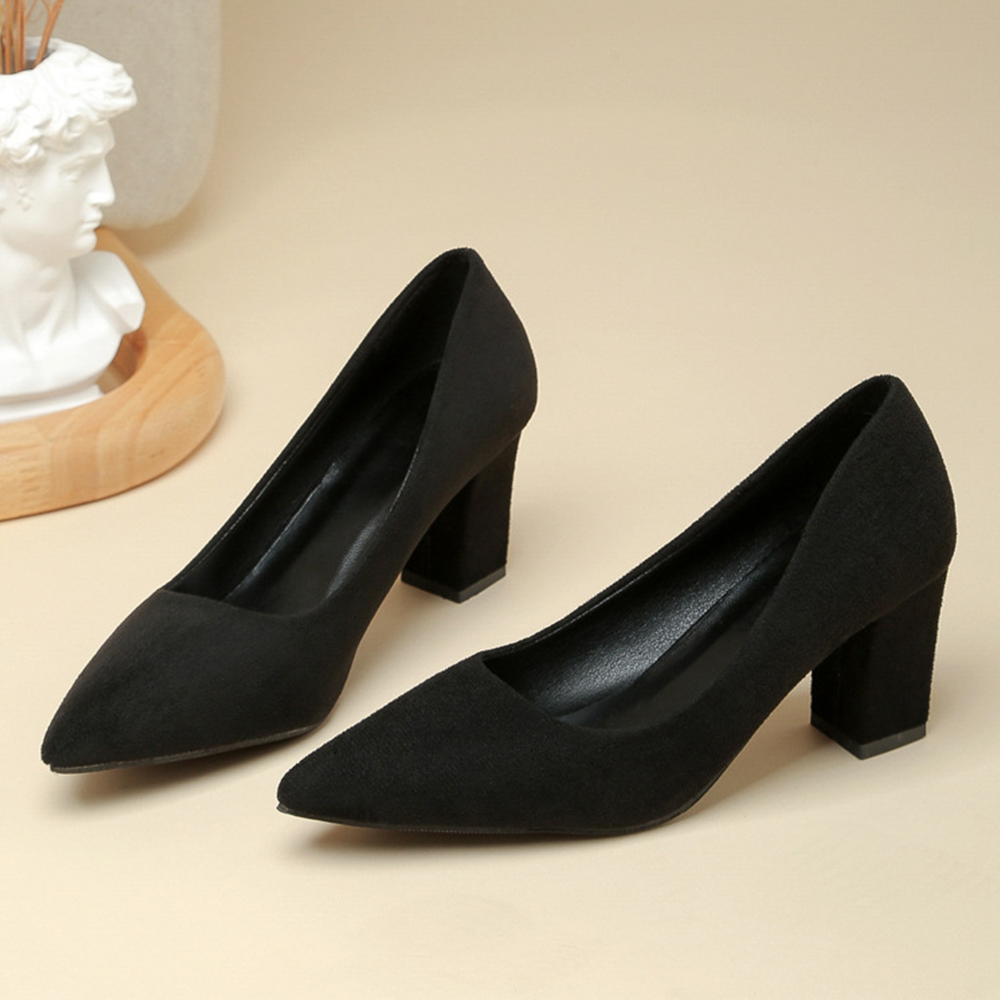 太ヒールパンプス レディース通勤 美脚  