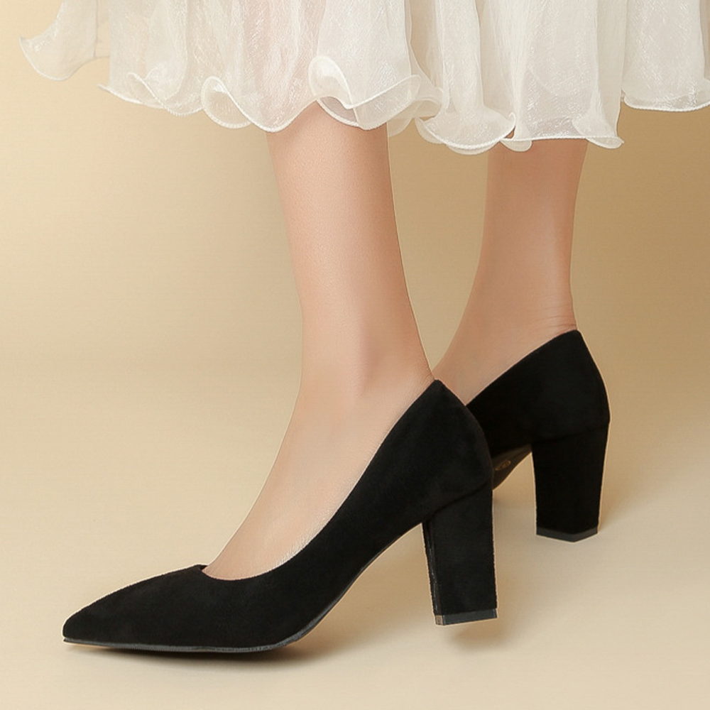 太ヒールパンプス レディース通勤 美脚  