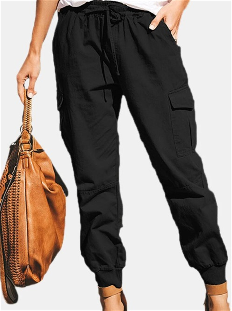 カーゴパンツ レディース ミリタリーパンツ ワイドパンツ ウエストゴム テーパードパンツ ダンス衣装 ワークパンツ ゆったり ロング丈 ヒップホップ 