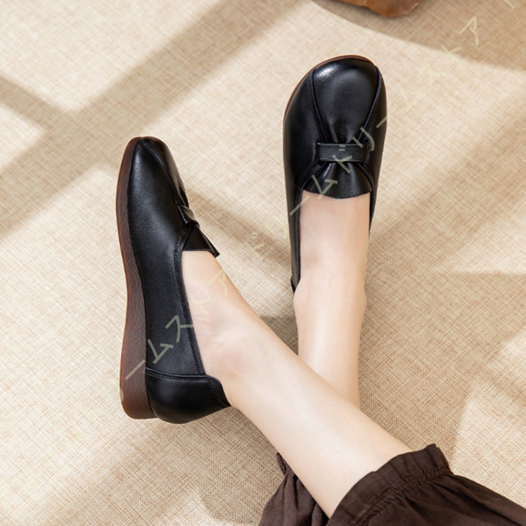 美脚 厚底 カジュアルレディース パンプス 痛くない 歩きやすい ウエッジソール オフィス ウェッジパンプス ラウンドトゥ コンフォート ヒール3CM 