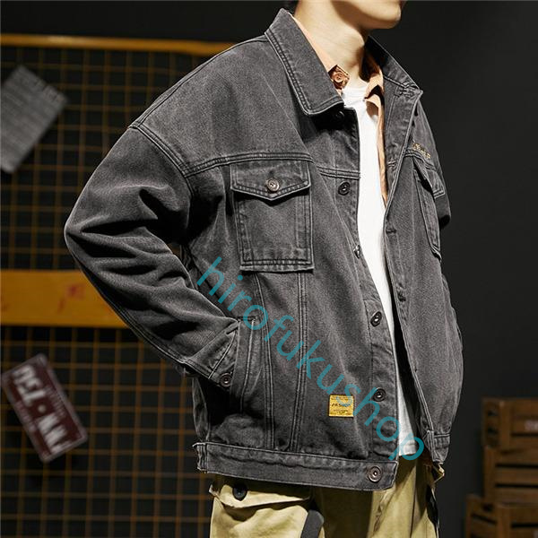 デニムジャケット メンズ Gジャン ジージャン ジャンパー ウォッシュ カジュアル オールシーズン アウター アメカジ ゆったり おしゃれ 上品 