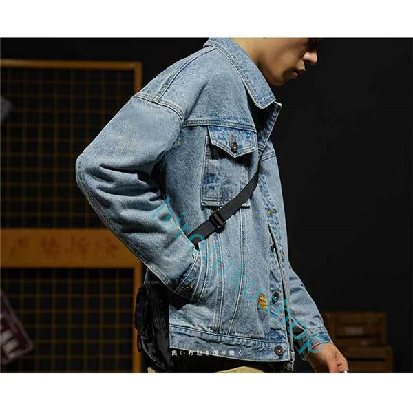 デニムジャケット メンズ Gジャン ジージャン ジャンパー ウォッシュ カジュアル オールシーズン アウター アメカジ ゆったり おしゃれ 上品 