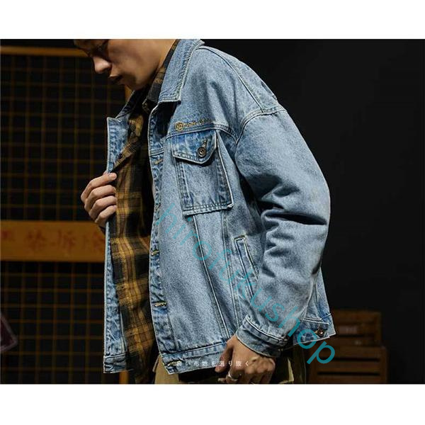 デニムジャケット メンズ Gジャン ジージャン ジャンパー ウォッシュ カジュアル オールシーズン アウター アメカジ ゆったり おしゃれ 上品 