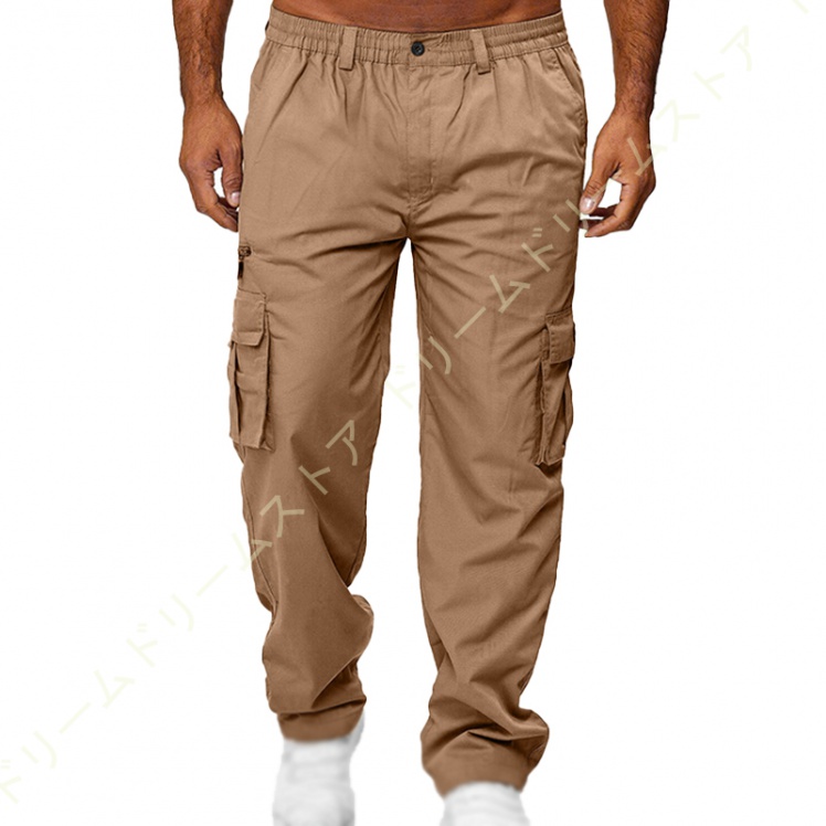 カーゴパンツ メンズ 大きいサイズ ミリタワークパンツ 薄手 チノパンツ ワークパンツ 秋 パンツ ワイドパンツ 夏 春 ビッグサイズ カーゴ パンツ 黒 