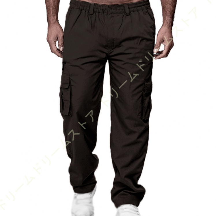 カーゴパンツ メンズ 大きいサイズ ミリタワークパンツ 薄手 チノパンツ ワークパンツ 秋 パンツ ワイドパンツ 夏 春 ビッグサイズ カーゴ パンツ 黒 