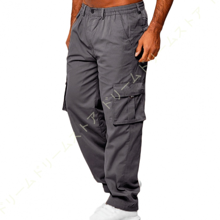 カーゴパンツ メンズ 大きいサイズ ミリタワークパンツ 薄手 チノパンツ ワークパンツ 秋 パンツ ワイドパンツ 夏 春 ビッグサイズ カーゴ パンツ 黒 