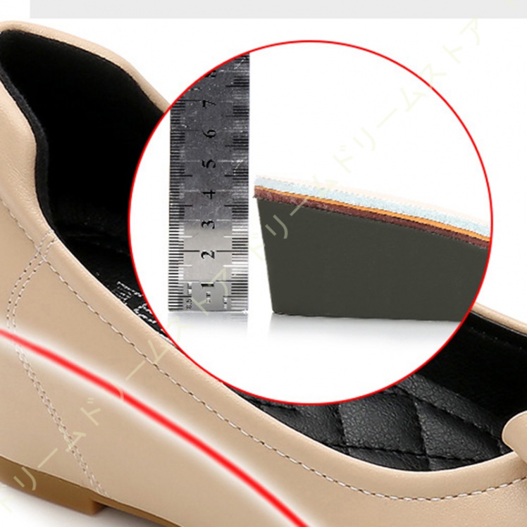 バレエ合わせやすい 通気性 婦人靴 ファッション クッション レディース ぺたんこ靴 5CM ウェッジパンプス ウェッジヒール 疲れにくい ハイヒール 