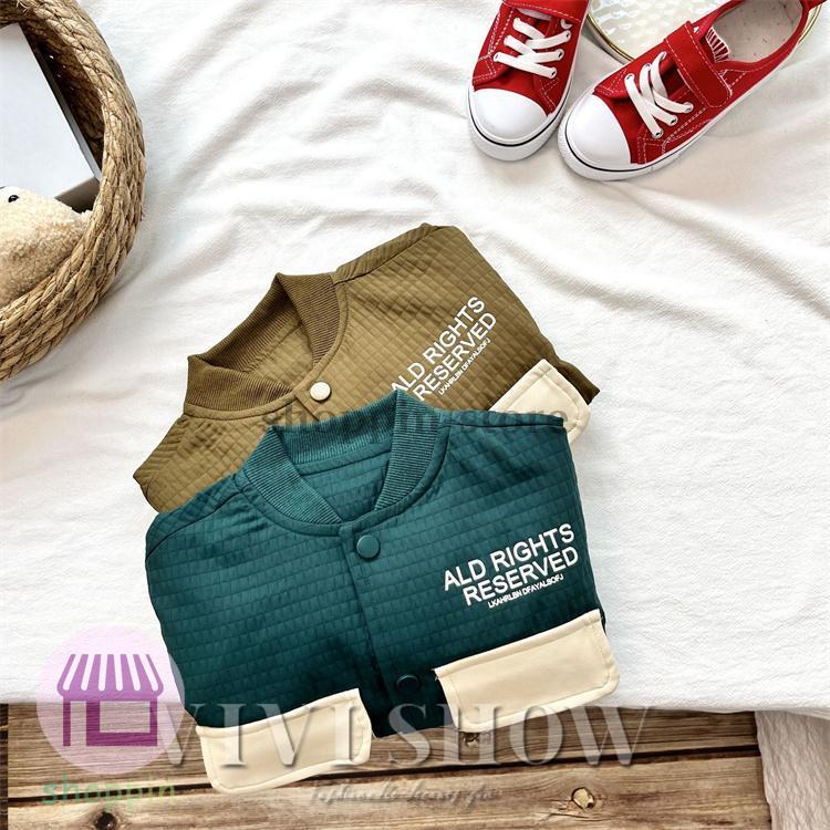 キッズ アウター 長袖 トップス シンプル カジュアル ポケット ゆったり 着やすい あわせやすい おしゃれ ジャンパー 動きやすい 