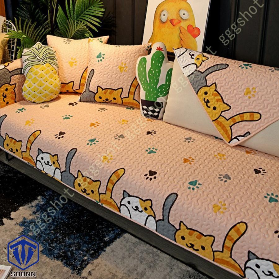 ペットソファーカバー ソファーカバー ソファーシーツ カウチソファカバー 犬猫対策 滑り止め ソファ保護 キルティング保護 背もたれカバー 防塵 厚手 