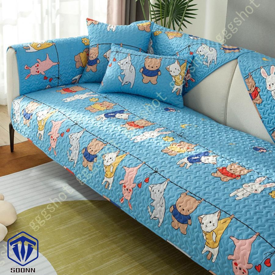 ペットソファーカバー ソファーカバー ソファーシーツ カウチソファカバー 犬猫対策 滑り止め ソファ保護 キルティング保護 背もたれカバー 防塵 厚手 