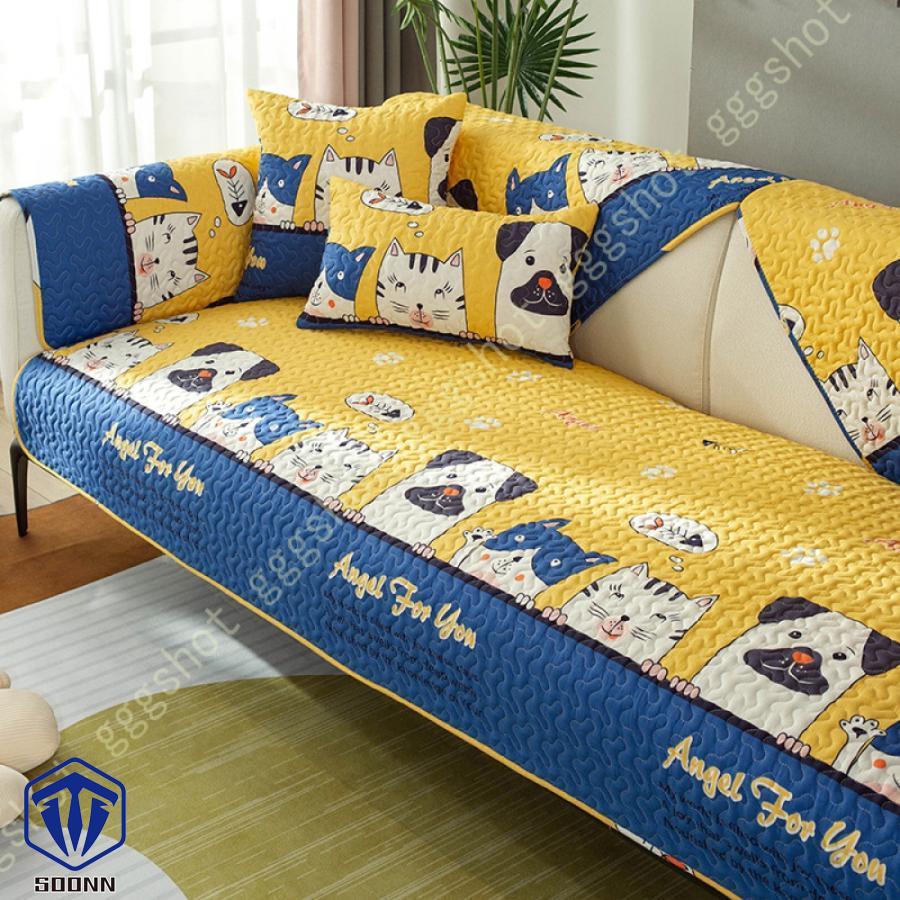 ペットソファーカバー ソファーカバー ソファーシーツ カウチソファカバー 犬猫対策 滑り止め ソファ保護 キルティング保護 背もたれカバー 防塵 厚手 