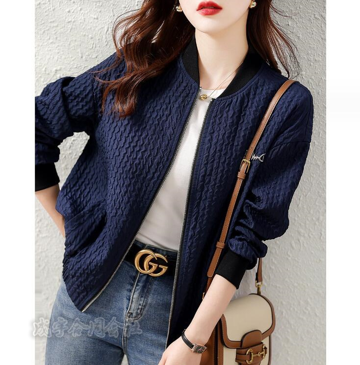 ノーカラージャケット レディース 長袖ジャケット アウター ブルゾン ジップアップ きれいめ 無地 合わせやすい 春秋 ファッション おしゃれ お洒落 