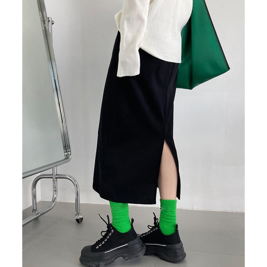 ニットスカート タイト レディース 秋冬  