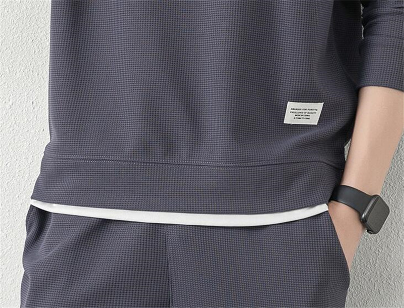 セットアップ メンズ 長袖 ワッフル 上下セット ジャージ ロングパンツ トレーナー スポーツ ルームウェア 秋 運動用 部屋着 