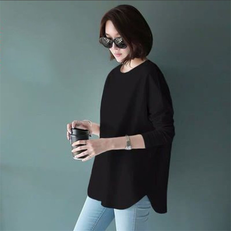 Tシャツ レディース 長袖 カットソー ロングTシャツ サイドスリット 秋 きれいめ 大きいサイズ ルームウェア トレーナー 体型カバー 部屋着 