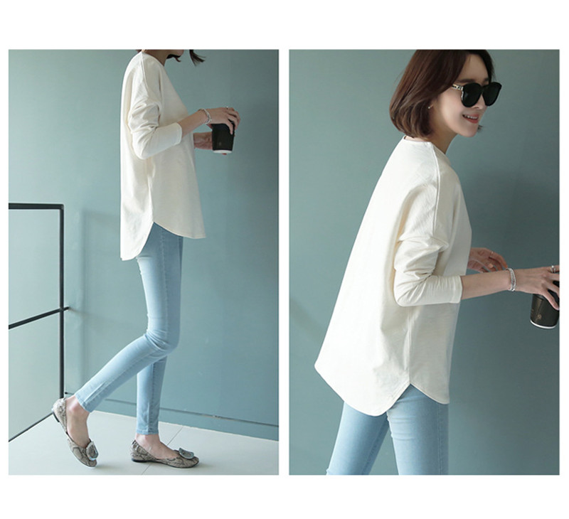 Tシャツ レディース 長袖 カットソー ロングTシャツ サイドスリット 秋 きれいめ 大きいサイズ ルームウェア トレーナー 体型カバー 部屋着 