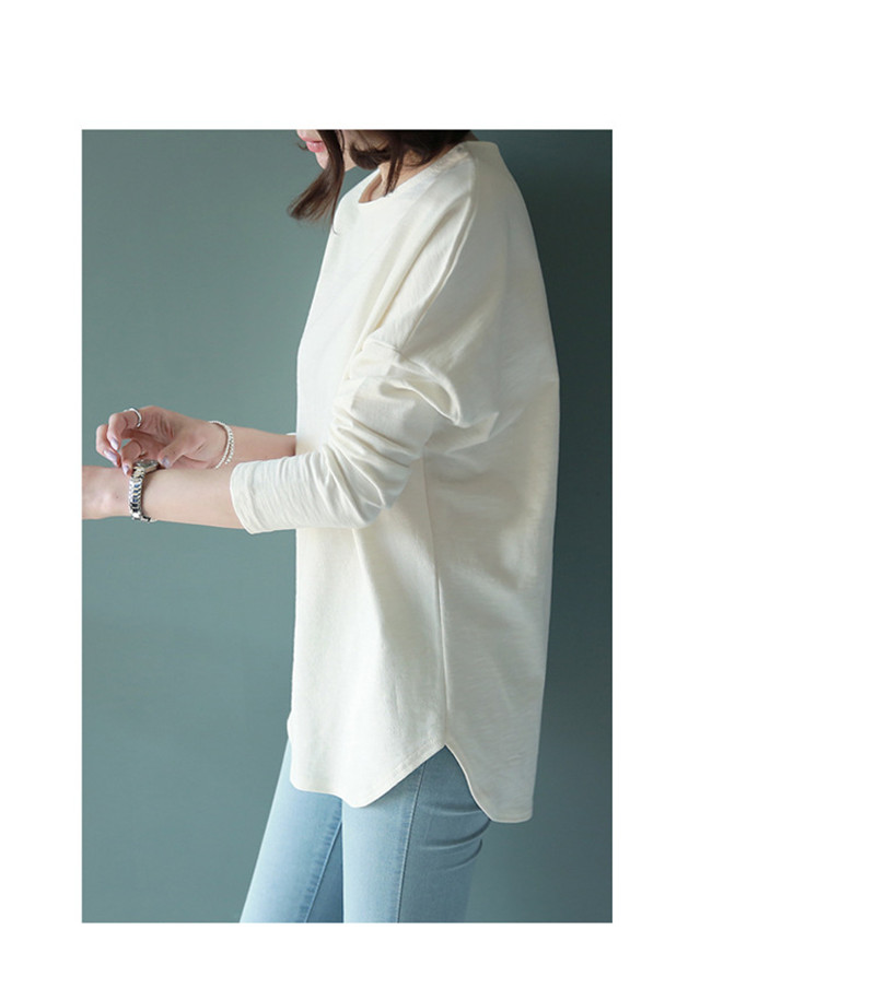 Tシャツ レディース 長袖 カットソー ロングTシャツ サイドスリット 秋 きれいめ 大きいサイズ ルームウェア トレーナー 体型カバー 部屋着 