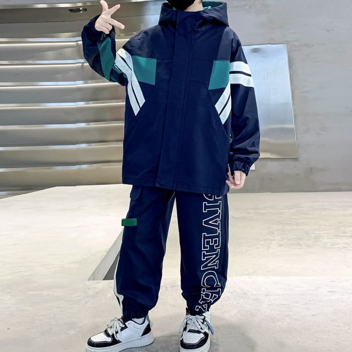 小学生 男の子 セットアップ マウンテンパンツ 2点セット セットアップ 韓国 春秋 スポーツ 子ども キッズ ジュニア ダンス 子供服 