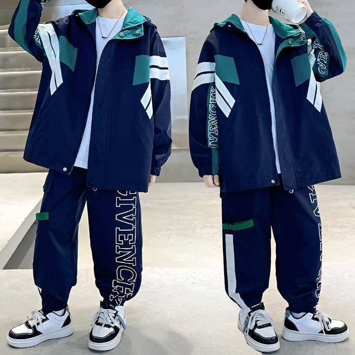 小学生 男の子 セットアップ マウンテンパンツ 2点セット セットアップ 韓国 春秋 スポーツ 子ども キッズ ジュニア ダンス 子供服 