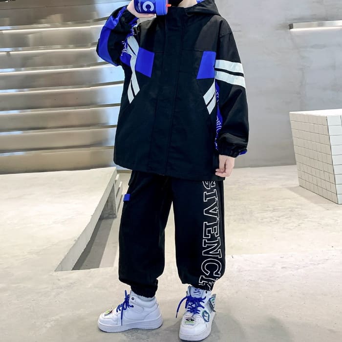 小学生 男の子 セットアップ マウンテンパンツ 2点セット セットアップ 韓国 春秋 スポーツ 子ども キッズ ジュニア ダンス 子供服 