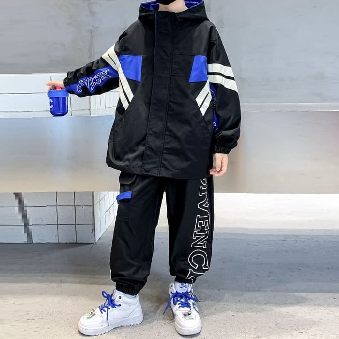 小学生 男の子 セットアップ マウンテンパンツ 2点セット セットアップ 韓国 春秋 スポーツ 子ども キッズ ジュニア ダンス 子供服 