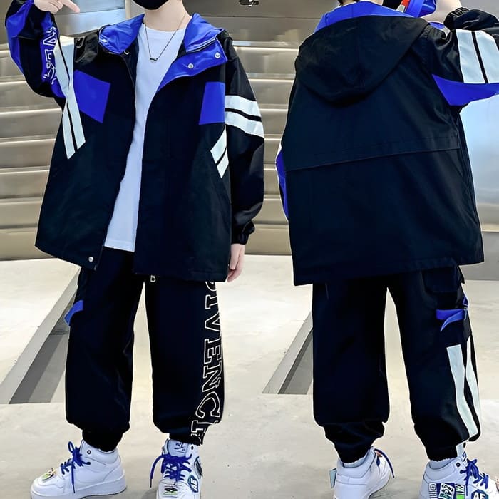 小学生 男の子 セットアップ マウンテンパンツ 2点セット セットアップ 韓国 春秋 スポーツ 子ども キッズ ジュニア ダンス 子供服 