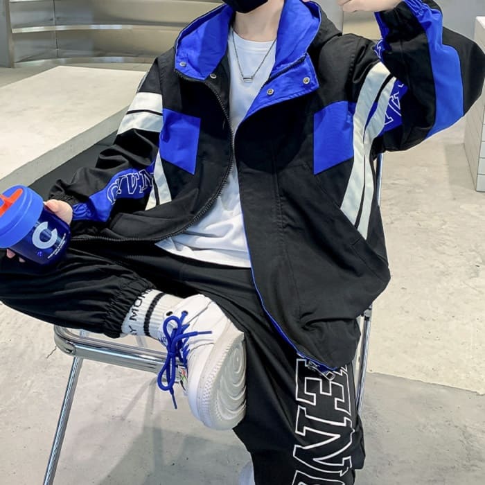 小学生 男の子 セットアップ マウンテンパンツ 2点セット セットアップ 韓国 春秋 スポーツ 子ども キッズ ジュニア ダンス 子供服 