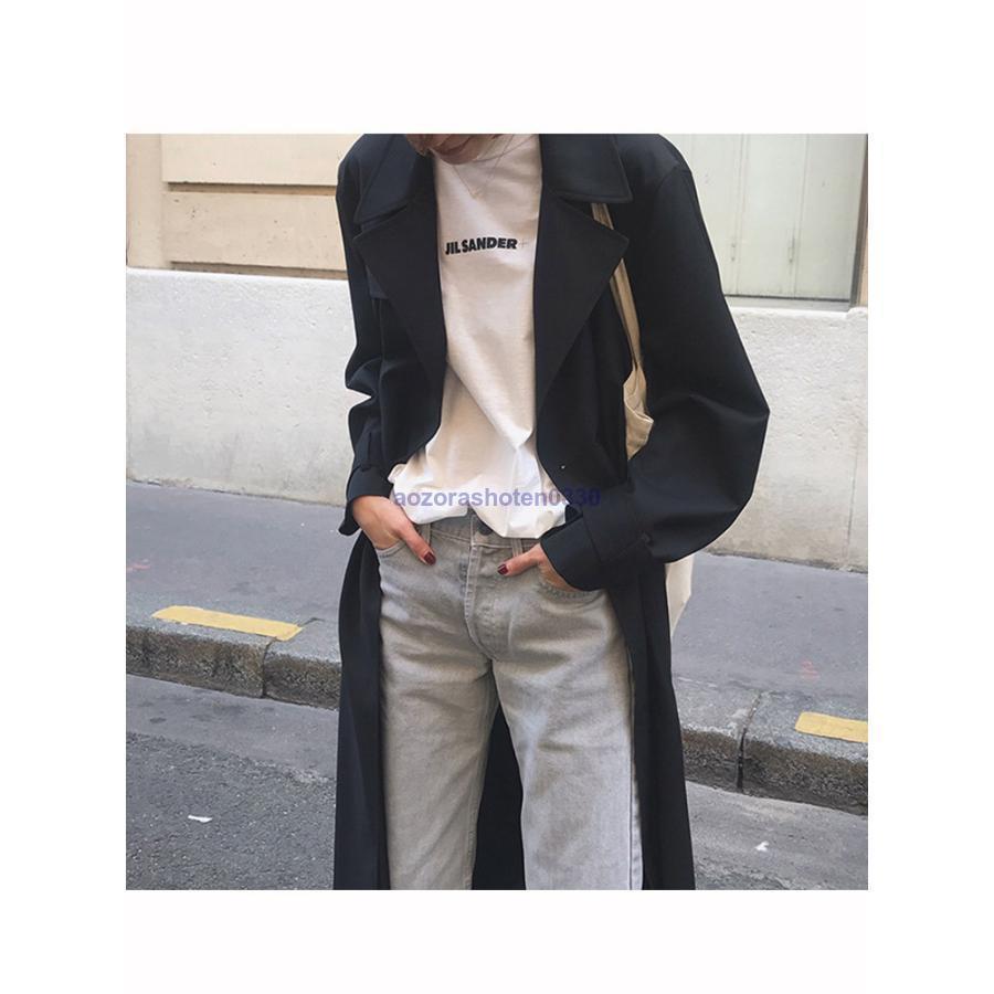 トレンチコート レディース 秋服 春 ロング Aライン OL ベルト付き 40代 30代 着痩せ 通勤 オシャレ アウター 韓国風 50代 オシャレ 50代 