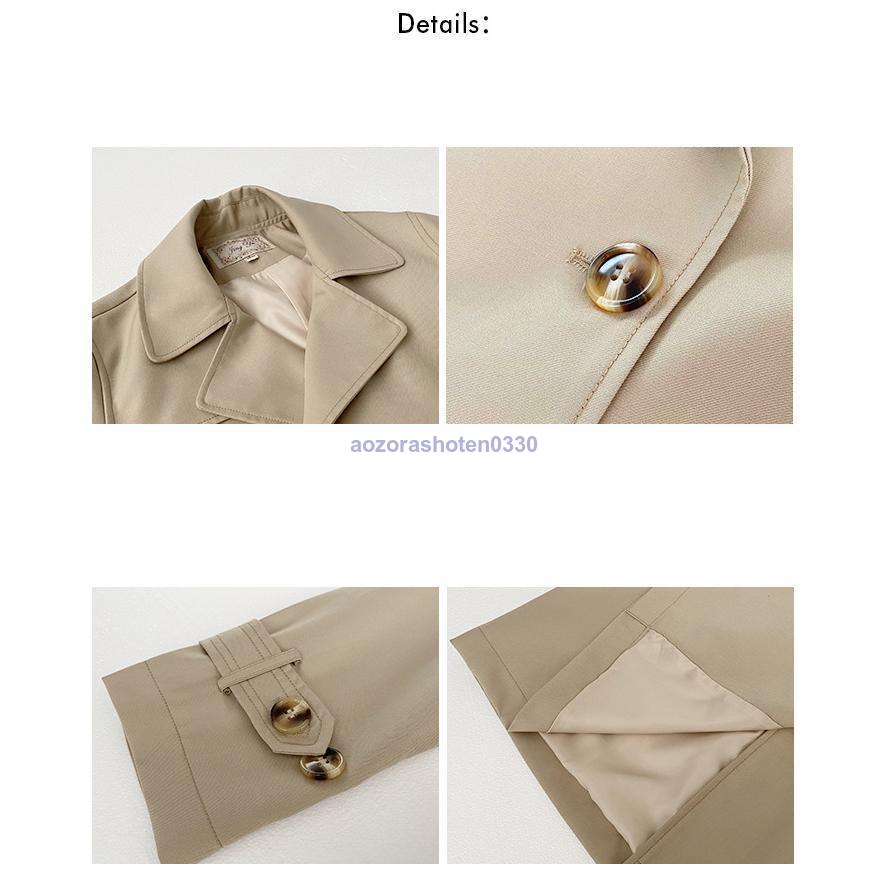 トレンチコート レディース 秋服 春 ロング Aライン OL ベルト付き 40代 30代 着痩せ 通勤 オシャレ アウター 韓国風 50代 オシャレ 50代 