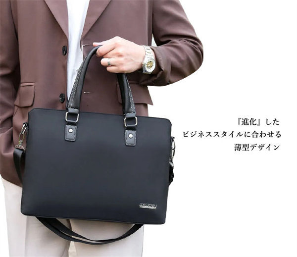 ビジネスバッグ メンズ 軽量 撥水 鞄 かばん 大容量 ショルダーバッグ 黒 就活バッグ 2WAY 通勤バッグ A4 おしゃれ PC 紺 父の日 コンパクト プレゼント 