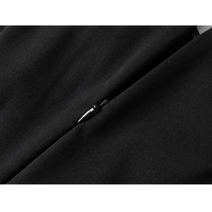 シースルー長袖 襟付きスレンダー膝丈ワンピース 黒 パーティー 発表会 大人 ファッション 韓国 上品 レディース 服 