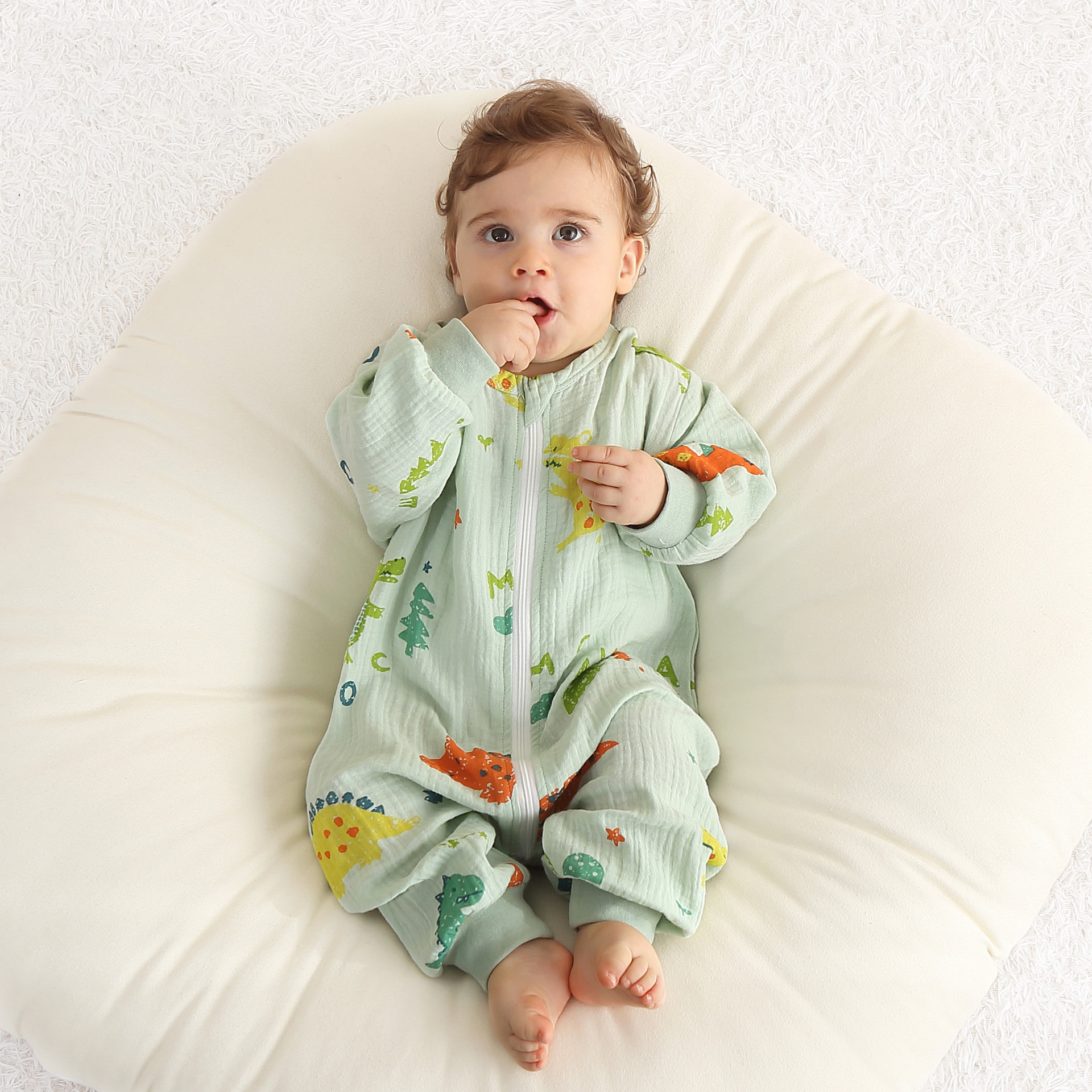 スリーパー ガーゼ 新生児 前開き 秋 冬 ベビー服 ベビー 部屋着 冷房対策 キッズ 肌着 パジャマ 女の子 男の子 カバーオール 寝巻 赤ちゃん 出産準備 子供服 