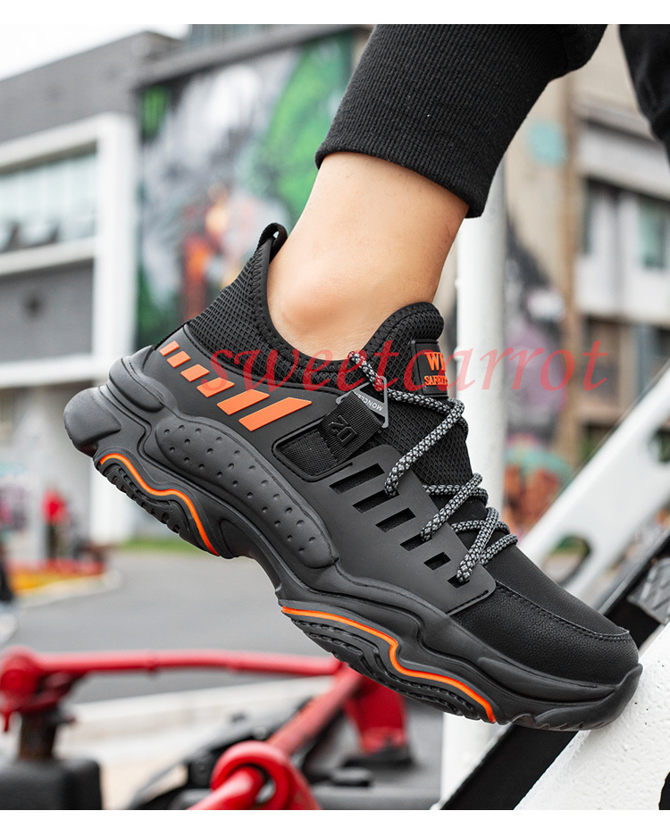 新品入荷 安全靴 メンズ レディース おしゃれ 作業靴 滑り止め スニーカー 踏み抜き防止 作業用品 つま先保護 安全保護 工業用品 通気 男女兼用 