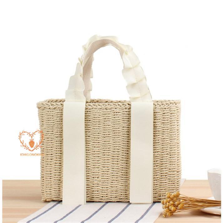 かごバッグ トートバッグ 手提げ 可愛い 夏 ショルダーバッグ シンプル 軽量 天然素材 かばん ハンドバッグ 軽い おしゃれ 大容量 レジャーバッグ 母の日 