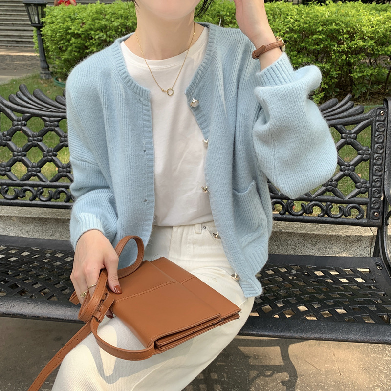 カーディガン 秋服 レディース 春 セーター ニット 着痩せ カジュアル ゆったり 前開き 冬 トップス おしゃれ 羽織り 長袖 通勤 ストライプ ドルマンスリーブ 