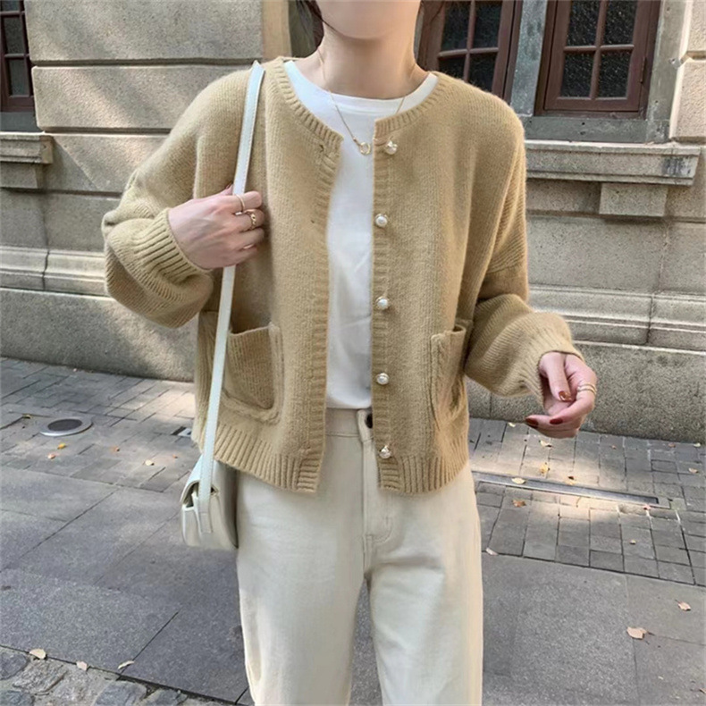 カーディガン 秋服 レディース 春 セーター ニット 着痩せ カジュアル ゆったり 前開き 冬 トップス おしゃれ 羽織り 長袖 通勤 ストライプ ドルマンスリーブ 