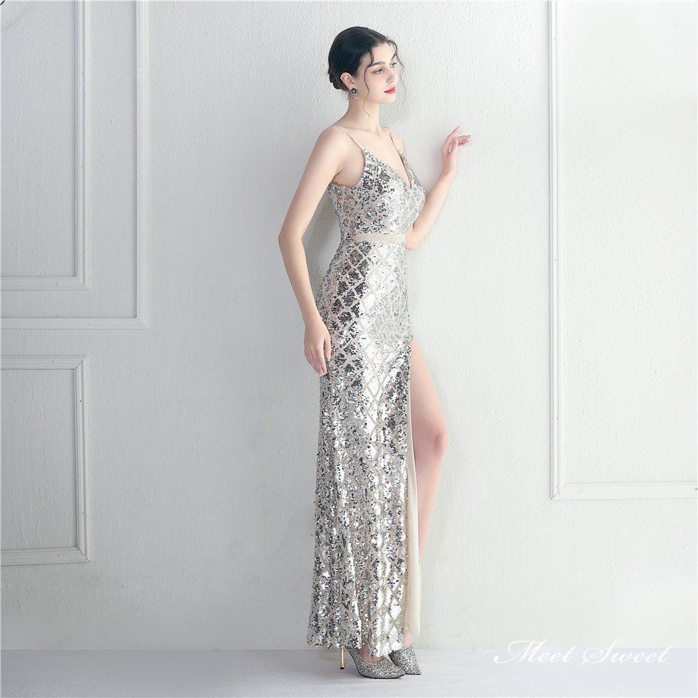 カラードレス マーメイドドレス パーティードレス キャミソール ノースリーブ スリット イブニングドレス ウェディングドレス結婚式 発表会 二次会 