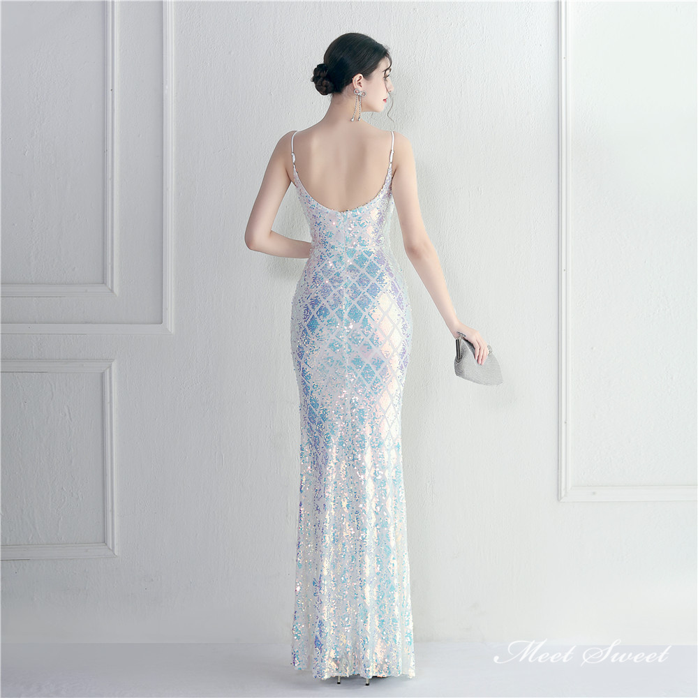 カラードレス マーメイドドレス パーティードレス キャミソール ノースリーブ スリット イブニングドレス ウェディングドレス結婚式 発表会 二次会 