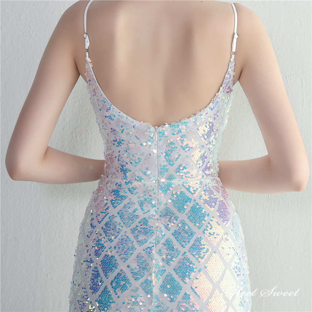 カラードレス マーメイドドレス パーティードレス キャミソール ノースリーブ スリット イブニングドレス ウェディングドレス結婚式 発表会 二次会 