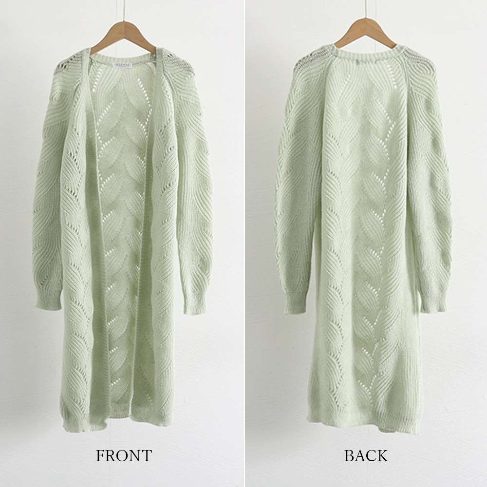 ニット カーディガン ロング レディース  