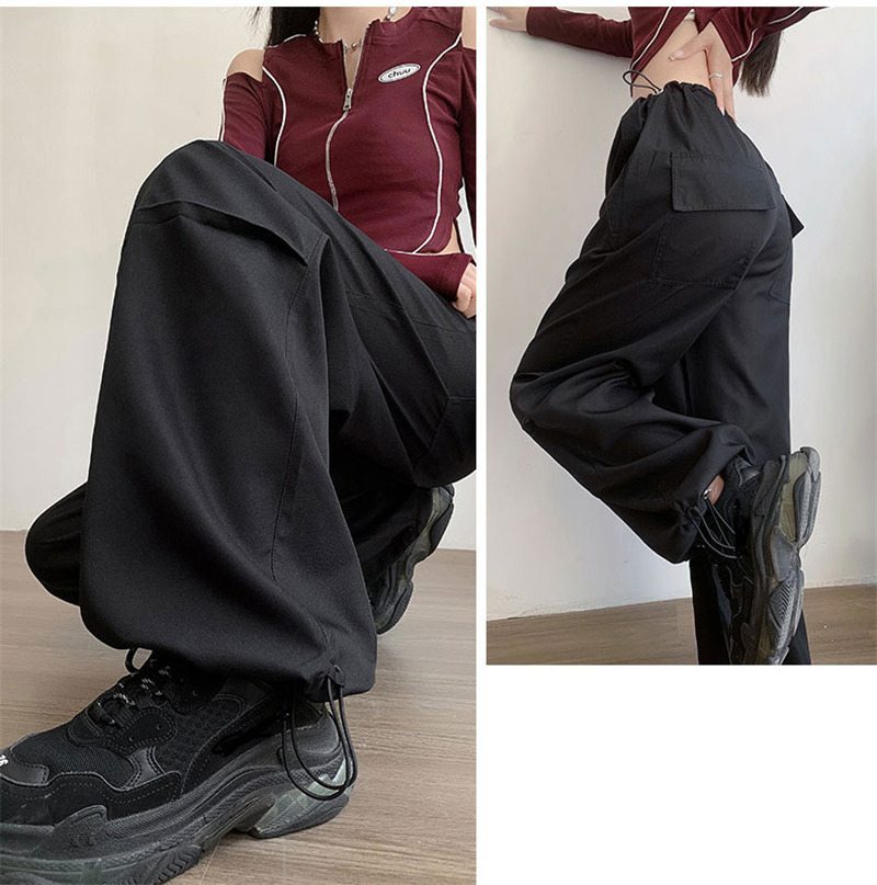 カーゴパンツ レディース ミリタリーパンツ カーゴ ロングパンツ テーパードパンツ 美シルエット ウエストゴム ワイドパンツ ダンス衣装 ヒップホップ 