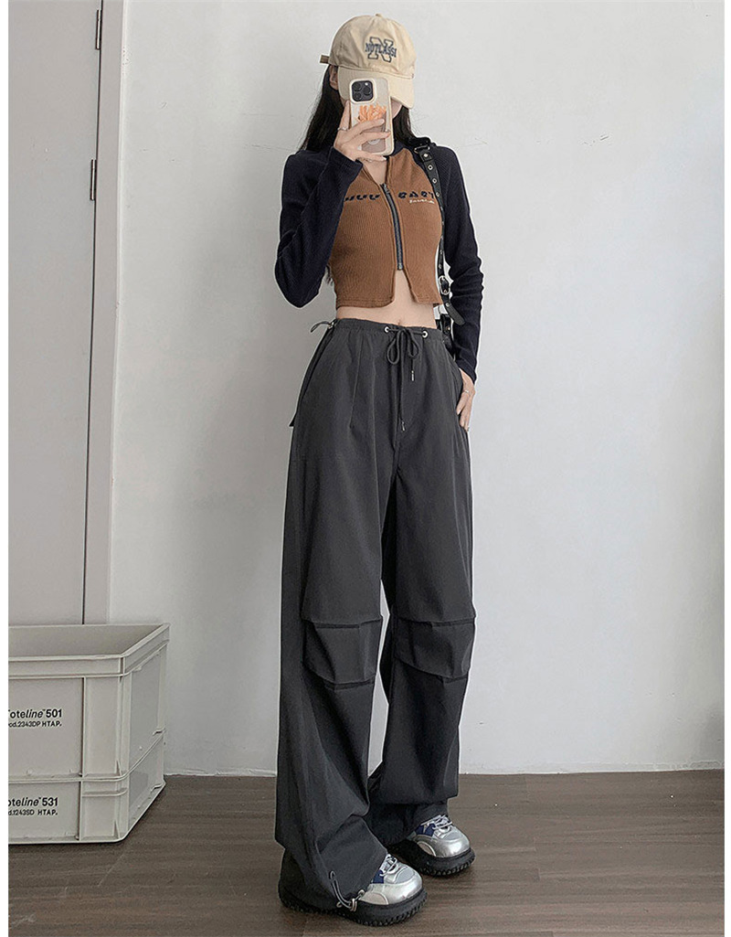 カーゴパンツ レディース ミリタリーパンツ カーゴ ロングパンツ テーパードパンツ 美シルエット ウエストゴム ワイドパンツ ダンス衣装 ヒップホップ 