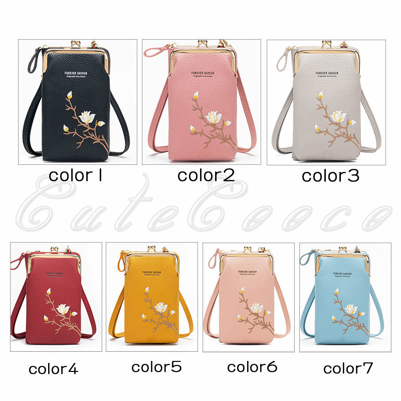 ショルダー スマホ 入る レディース スキミング防止 コンパクト ファスナー 使いやすい 大容量 誕生日プレゼント 小銭入れ 大きく開く 送料無料 カード収納 